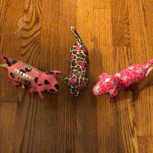 3 pink dogs Victoria secret